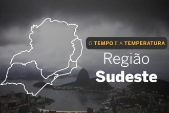 PREVISÃO DO TEMPO: Sudeste terá possibilidade de chuva isolada, nesta quinta-feira (1°)