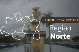 PREVISÃO DO TEMPO: Tempo encoberto na região Norte, nesta segunda-feira (5)