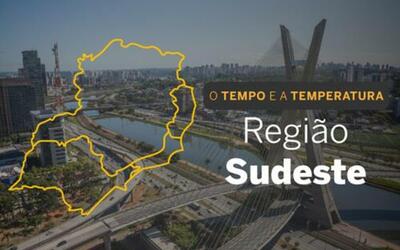 PREVISÃO DO TEMPO: Sudeste terá sexta-feira (11) com céu encoberto e alerta de chuva no ES