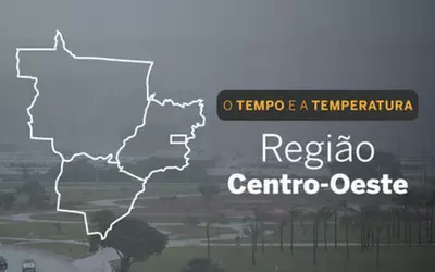 PREVISÃO DO TEMPO: domingo (29) com chuva áreas do Centro-Oeste