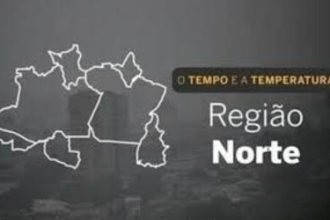PREVISÃO DO TEMPO: Quinta-feira (25) com chance de chuva em grande parte da região Norte