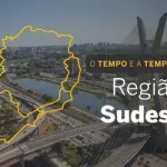 PREVISÃO DO TEMPO: Sudeste registra alerta de perigo para vendaval em parte da região, neste sábado (27)