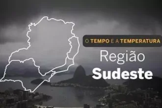 PREVISÃO DO TEMPO:  Sudeste alterna entre sol e chuva neste domingo (5)
