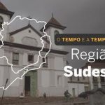 PREVISÃO DO TEMPO: Sudeste com chuvas isoladas nesta quarta-feira (8)