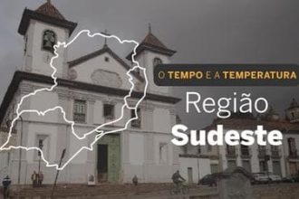 PREVISÃO DO TEMPO: Sudeste com céu encoberto nesta sexta-feira (10)