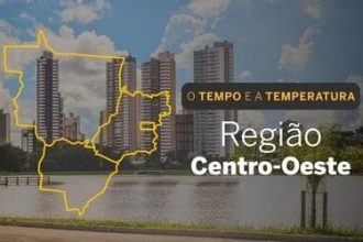 PREVISÃO DO TEMPO: chuva predomina no Centro-Oeste nesta segunda-feira (13)