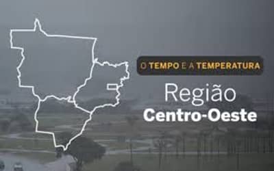 PREVISÃO DO TEMPO: Centro-Oeste terá forte instabilidade nesta segunda-feira (19)