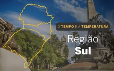 PREVISÃO DO TEMPO: Chuva e risco de granizo marcam a sexta-feira (30) no Sul