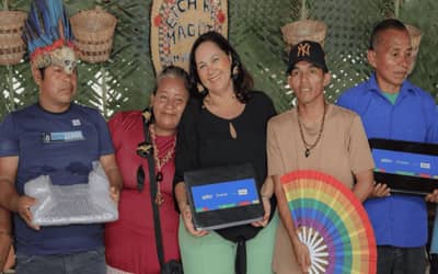 Comunidades indígenas da Amazônia recebem 100 computadores do Ministério das Comunicações