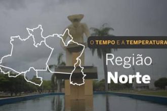 O TEMPO E A TEMPERATURA: chuvas fortes continuam no Norte neste domingo (3)