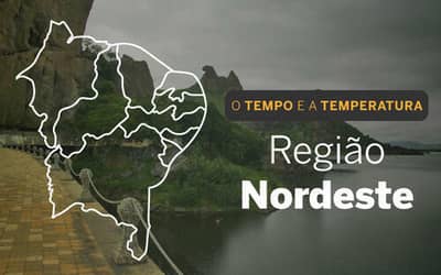 O TEMPO E A TEMPERATURA: chuvas no litoral nordeste neste sábado (9)