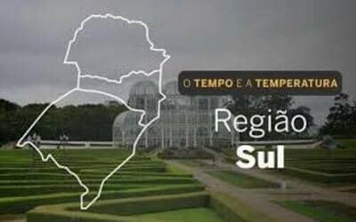 O TEMPO E A TEMPERATURA: frio e possibilidade de chuva em grande parte da Região Sul