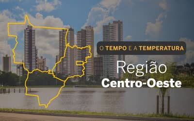 O TEMPO E A TEMPERATURA: sábado (9) chuvoso em áreas do Centro-Oeste