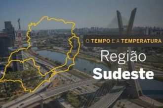 PREVISÃO DO TEMPO: céu claro a encoberto no Sudeste