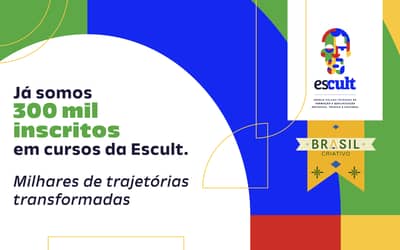 Escult alcança 300 mil inscrições em cursos de formação para cultura e economia criativa