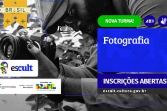Escult lança segunda turma do Curso Livre de Fotografia com inscrições abertas até novembro