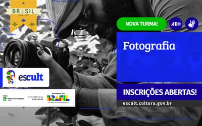 Escult lança segunda turma do Curso Livre de Fotografia com inscrições abertas até novembro