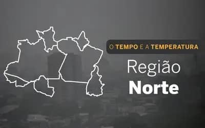 O TEMPO E A TEMPERATURA: Chuva segue concentrada no extremo norte do país nesta quinta-feira