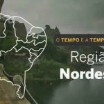 O TEMPO E A TEMPERATURA: Nordeste tem previsão de chuva no litoral e temperaturas de até 36°C nesta quinta