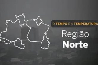 O TEMPO E A TEMPERATURA: Norte segue com calor e possibilidade de chuva neste sábado (15)