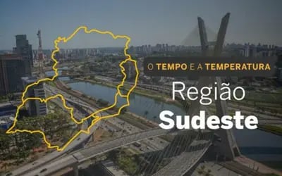 O TEMPO E A TEMPERATURA: Sudeste terá calor e possibilidade de chuva isolada neste domingo (9)