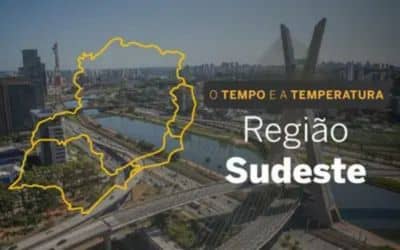 O TEMPO E A TEMPERATURA: Sudeste terá segunda-feira (31) de muitas nuvens em São Paulo e no Rio de Janeiro