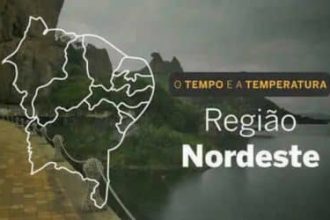 O TEMPO E A TEMPERATURA: chuva atinge faixa leste do Nordeste nesta segunda-feira (17)