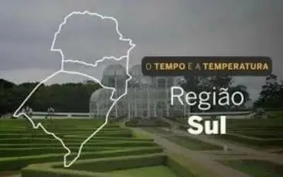 O TEMPO E A TEMPERATURA: frio aumenta e chuva persiste em áreas do Sul nesta segunda-feira (10)