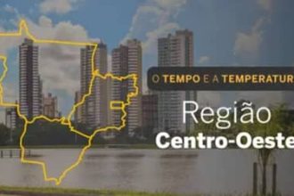O TEMPO E A TEMPERATURA: instabilidade cresce no Centro-Oeste com risco de temporais no domingo