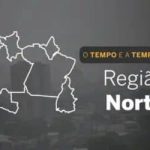 O TEMPO E A TEMPERATURA: possibilidade de chuva em áreas da Região Norte nesta sexta-feira (4)